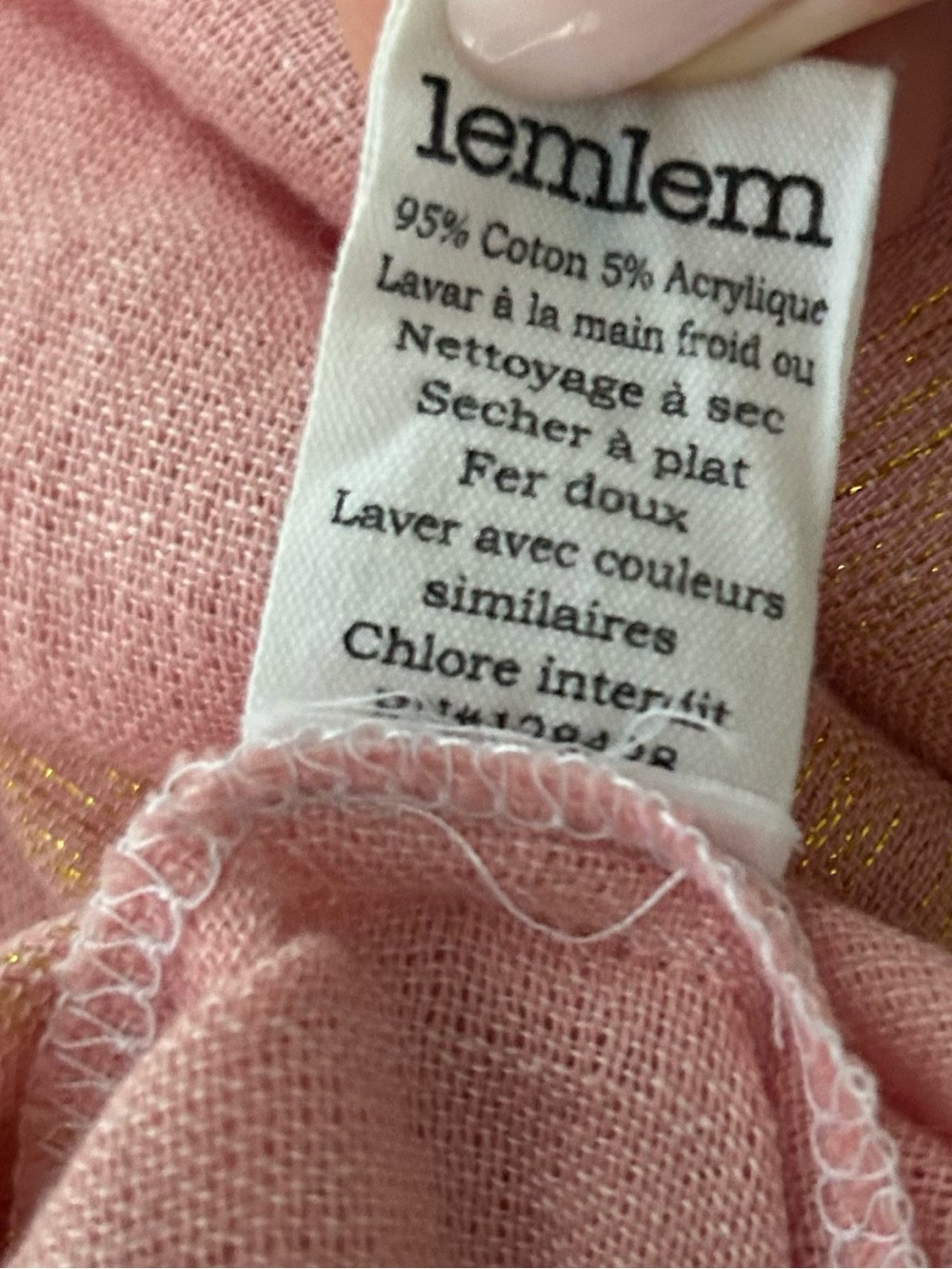 Lemlem Tila Sun Dress Pink Metallic Stripe Maxi Dress Small - Picture 7 of 10
